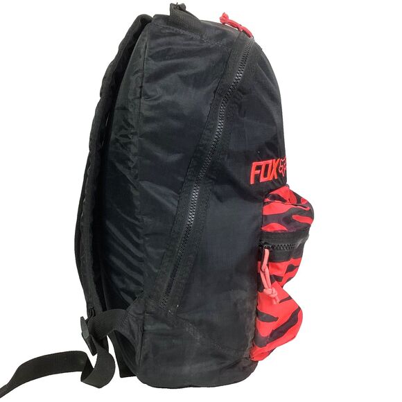 Fox Racing Black & Pink Camo Backpack - Y2K Old School Bag - Style #14943 - Picture 4 of 13